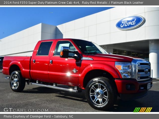 2014 Ford F350 Super Duty Platinum Crew Cab 4x4 in Ruby Red Metallic