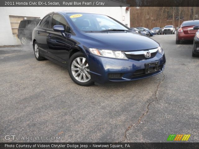 2011 Honda Civic EX-L Sedan in Royal Blue Pearl