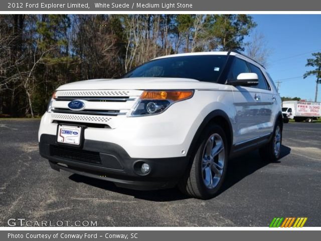 2012 Ford Explorer Limited in White Suede