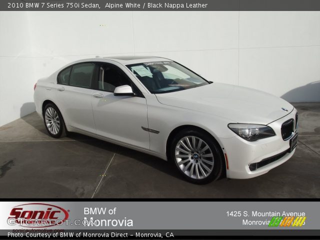 2010 BMW 7 Series 750i Sedan in Alpine White