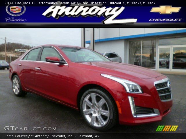 2014 Cadillac CTS Performance Sedan AWD in Red Obsession Tintcoat