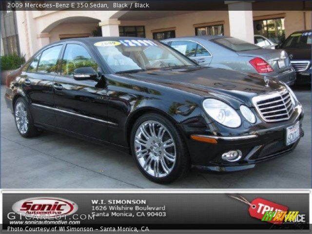 2009 Mercedes-Benz E 350 Sedan in Black