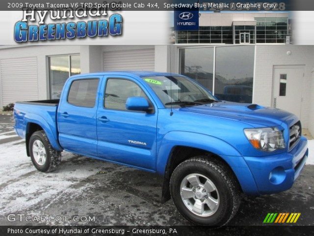 2009 Toyota Tacoma V6 TRD Sport Double Cab 4x4 in Speedway Blue Metallic