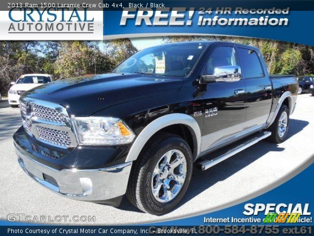 2013 Ram 1500 Laramie Crew Cab 4x4 in Black