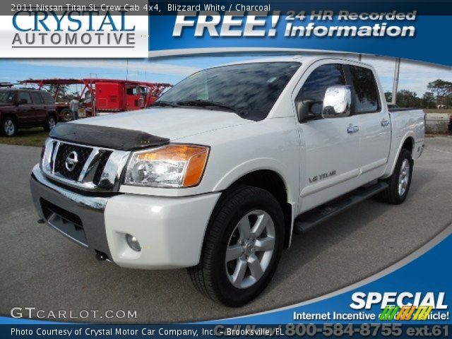 2011 Nissan Titan SL Crew Cab 4x4 in Blizzard White