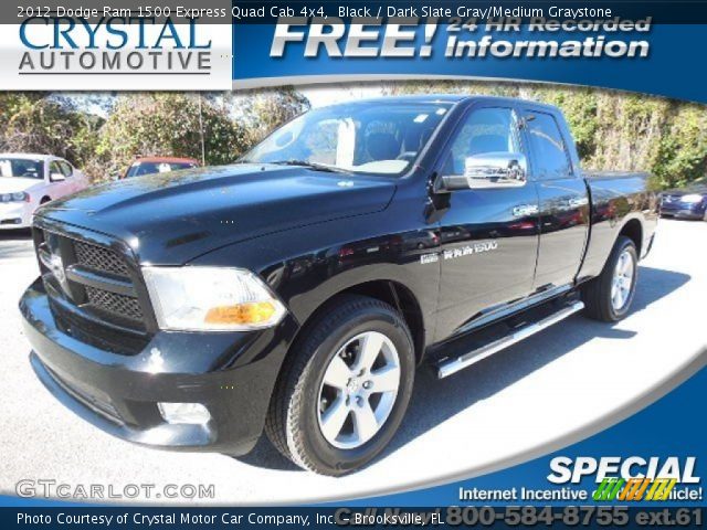 2012 Dodge Ram 1500 Express Quad Cab 4x4 in Black