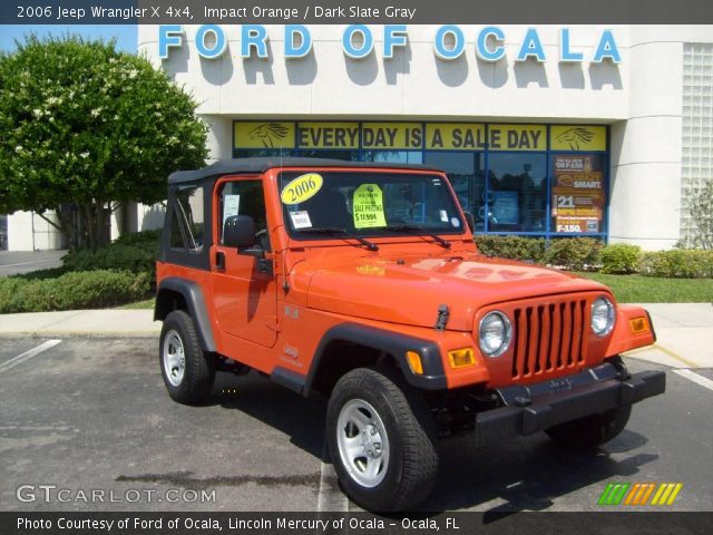 2006 Jeep Wrangler X 4x4 in Impact Orange