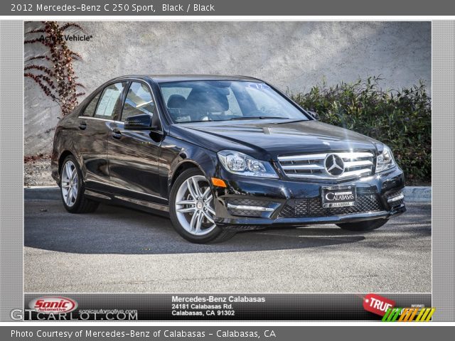 2012 Mercedes-Benz C 250 Sport in Black