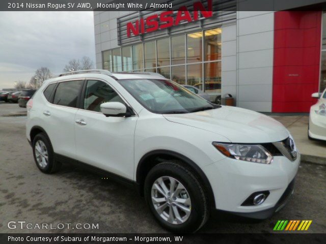 2014 Nissan Rogue SV AWD in Moonlight White