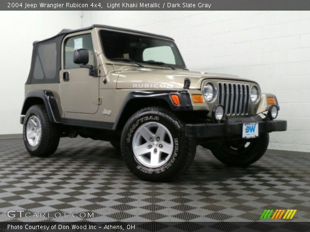 2004 Jeep Wrangler Rubicon 4x4 in Light Khaki Metallic