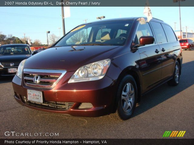 2007 Honda Odyssey EX-L in Dark Cherry Pearl