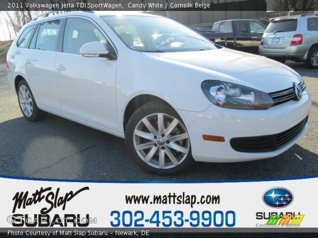 2011 Volkswagen Jetta TDI SportWagen in Candy White