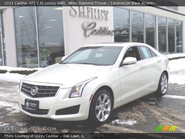 2013 Cadillac ATS 3.6L Luxury AWD in White Diamond Tricoat