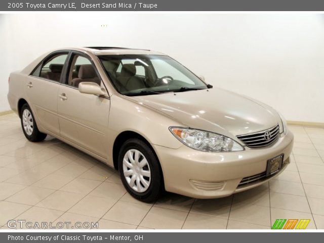 2005 Toyota Camry LE in Desert Sand Mica