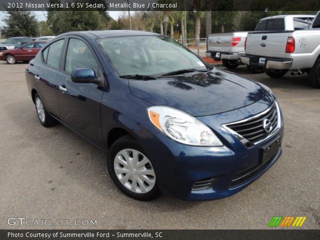 2012 Nissan Versa 1.6 SV Sedan in Metallic Blue