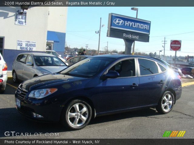 2008 Hyundai Elantra GLS Sedan in Regatta Blue Metallic