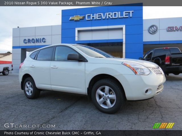 2010 Nissan Rogue S 360 Value Package in Phantom White