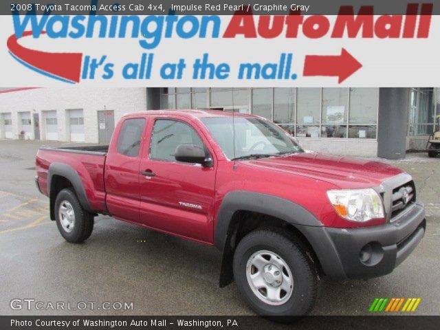 2008 Toyota Tacoma Access Cab 4x4 in Impulse Red Pearl