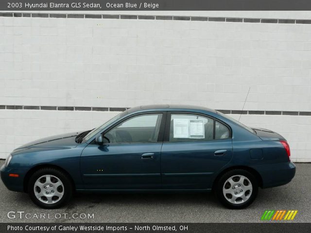 2003 Hyundai Elantra GLS Sedan in Ocean Blue