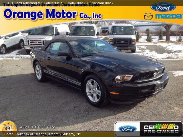 2011 Ford Mustang V6 Convertible in Ebony Black