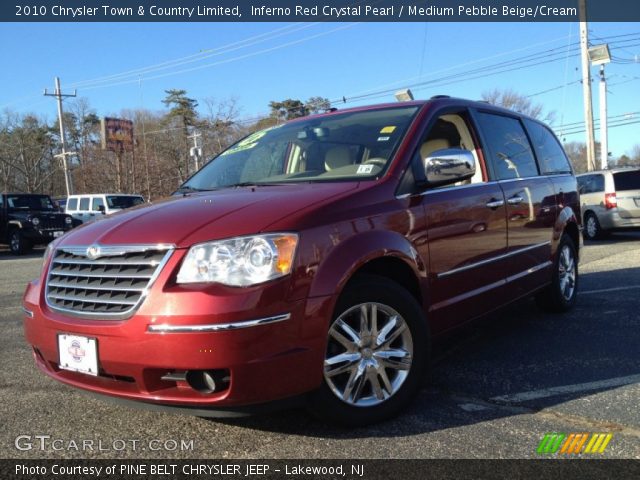 2010 Chrysler Town & Country Limited in Inferno Red Crystal Pearl