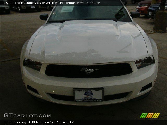 2011 Ford Mustang V6 Convertible in Performance White