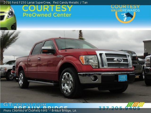 2010 Ford F150 Lariat SuperCrew in Red Candy Metallic