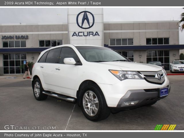2009 Acura MDX Technology in Aspen White Pearl