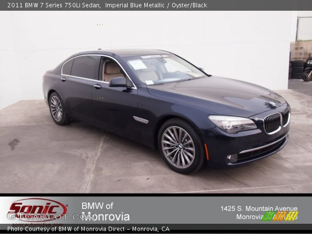 2011 BMW 7 Series 750Li Sedan in Imperial Blue Metallic