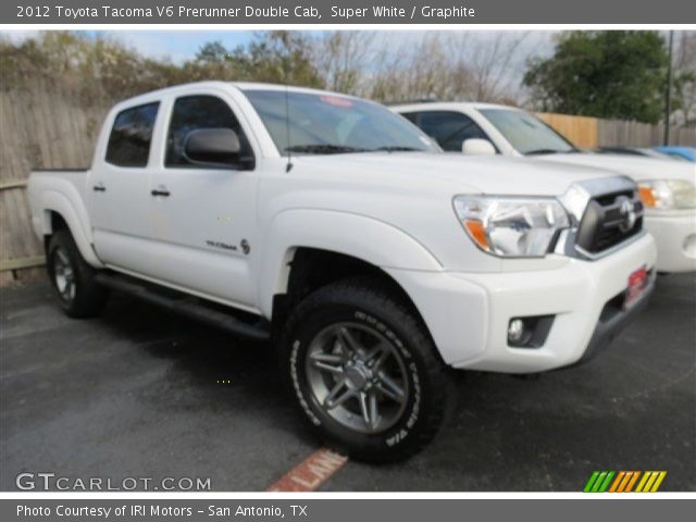 2012 Toyota Tacoma V6 Prerunner Double Cab in Super White