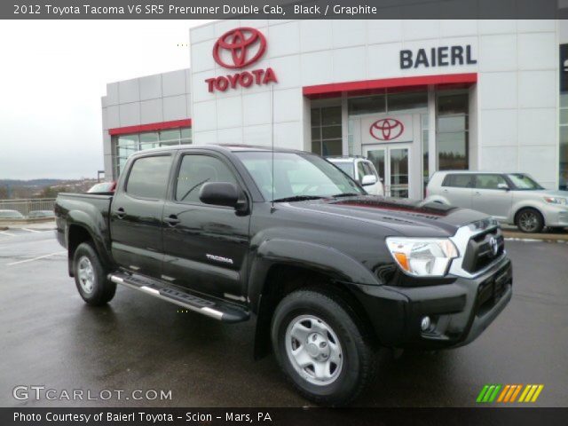 2012 Toyota Tacoma V6 SR5 Prerunner Double Cab in Black