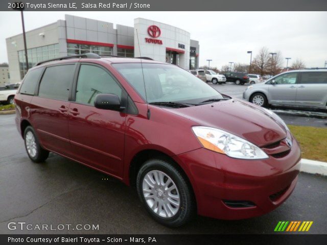 2010 Toyota Sienna LE in Salsa Red Pearl