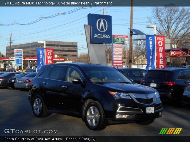 2011 Acura MDX Technology in Crystal Black Pearl