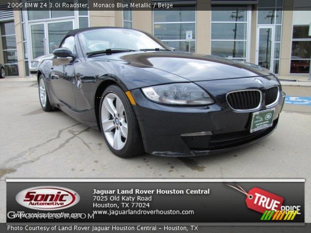 2006 BMW Z4 3.0i Roadster in Monaco Blue Metallic