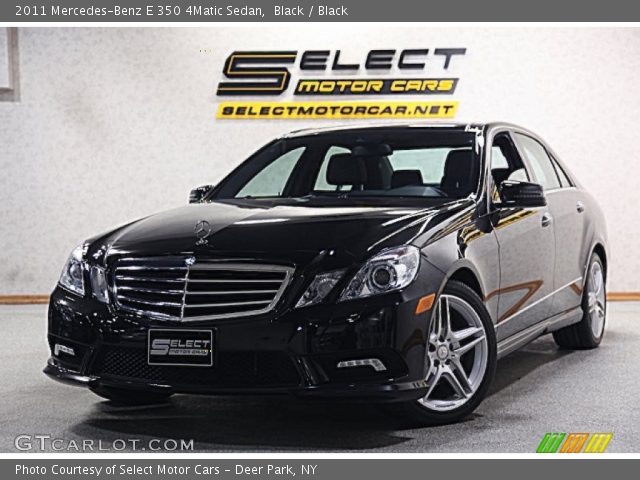 2011 Mercedes-Benz E 350 4Matic Sedan in Black
