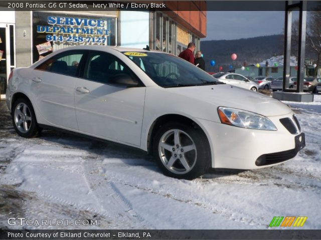 2008 Pontiac G6 GT Sedan in Ivory White