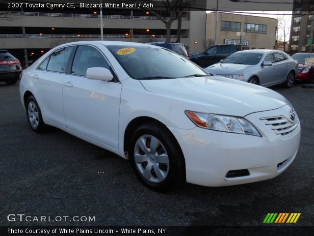 2007 Toyota Camry CE in Blizzard White Pearl