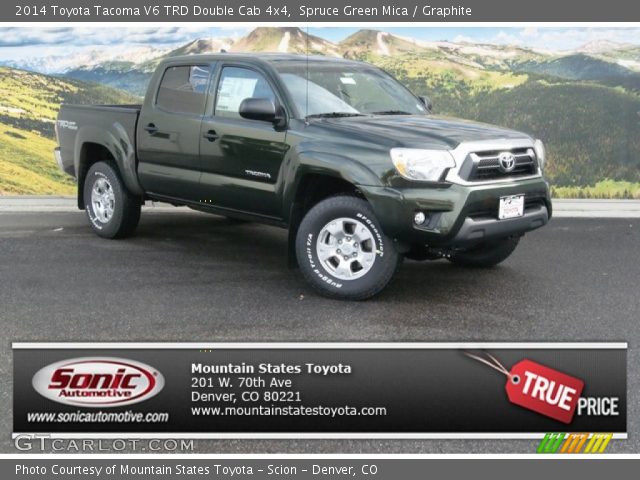 2014 Toyota Tacoma V6 TRD Double Cab 4x4 in Spruce Green Mica