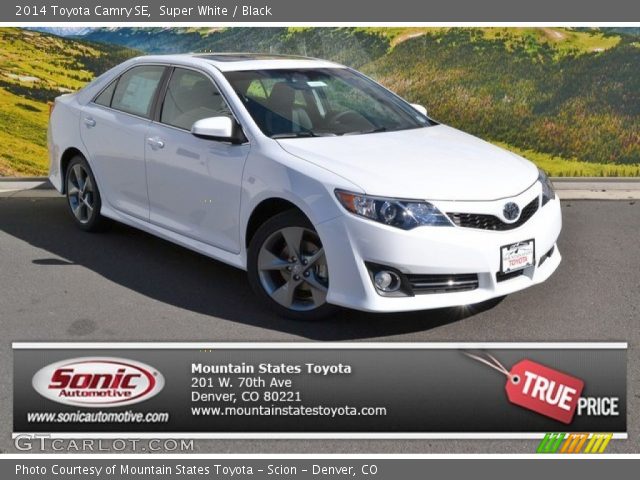 2014 Toyota Camry SE in Super White