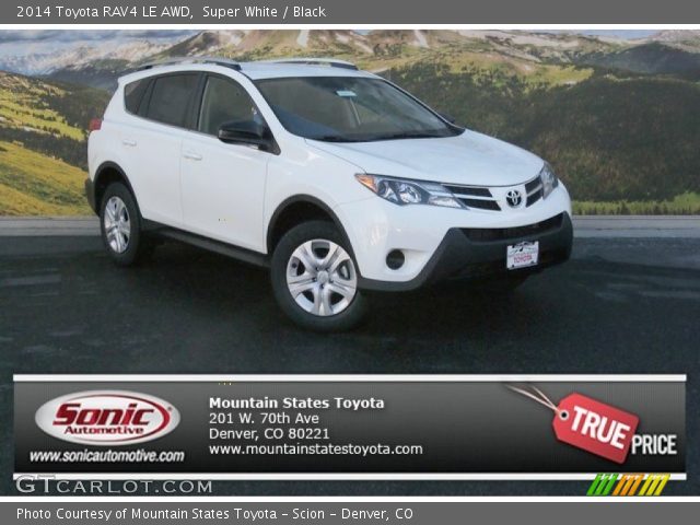 2014 Toyota RAV4 LE AWD in Super White