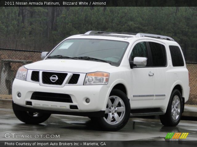 2011 Nissan Armada Platinum in Blizzard White