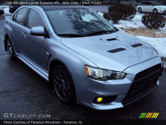 2012 Mitsubishi Lancer Evolution MR in Apex Silver