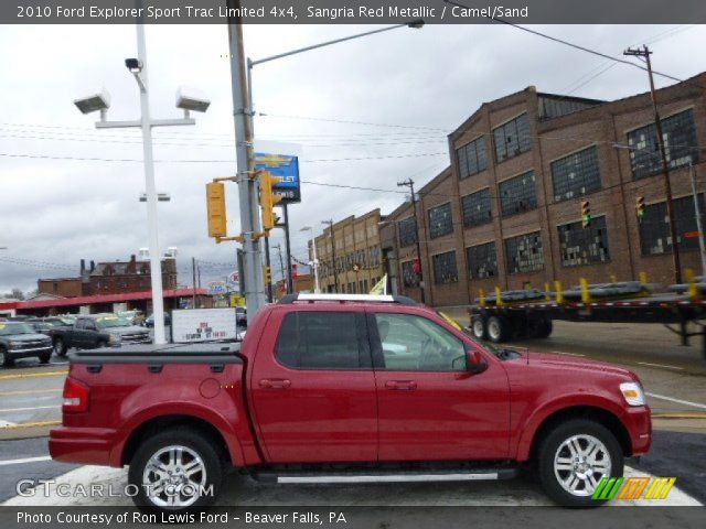 2010 Ford Explorer Sport Trac Limited 4x4 in Sangria Red Metallic
