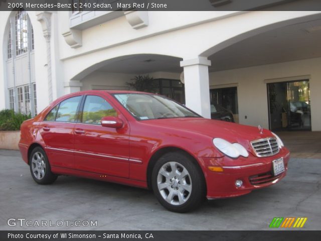 2005 Mercedes-Benz C 240 Sedan in Mars Red