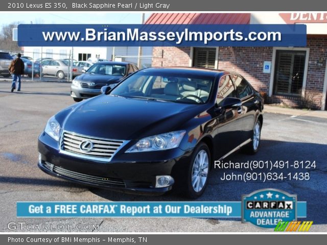 2010 Lexus ES 350 in Black Sapphire Pearl
