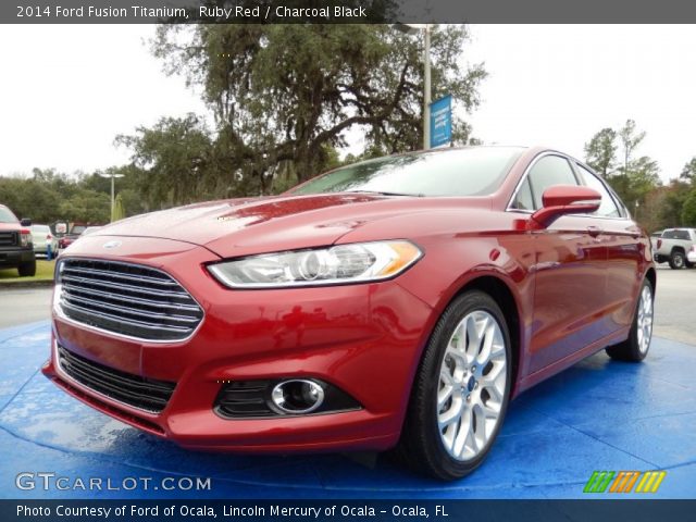 2014 Ford Fusion Titanium in Ruby Red