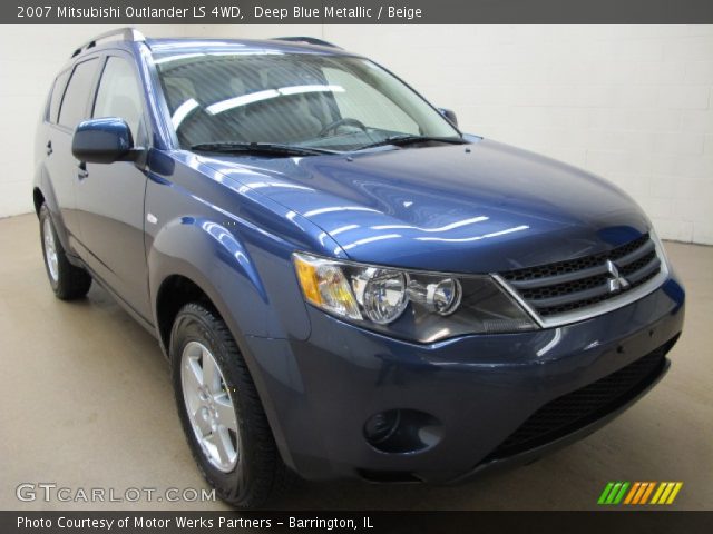 2007 Mitsubishi Outlander LS 4WD in Deep Blue Metallic