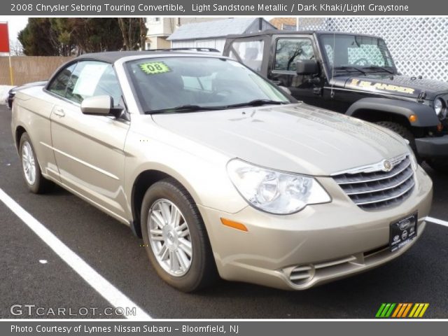 2008 Chrysler Sebring Touring Convertible in Light Sandstone Metallic