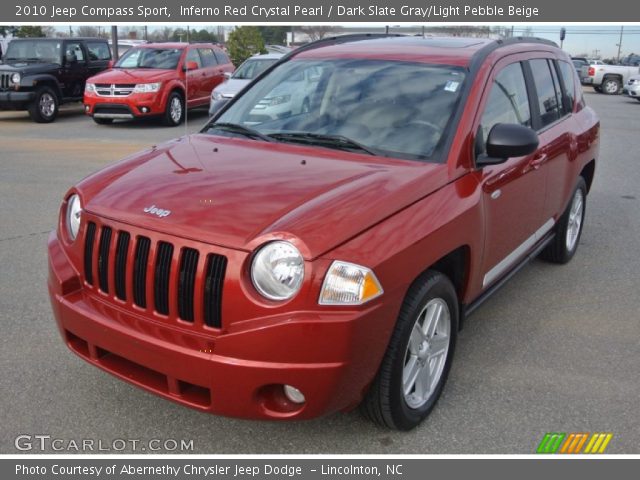 2010 Jeep Compass Sport in Inferno Red Crystal Pearl