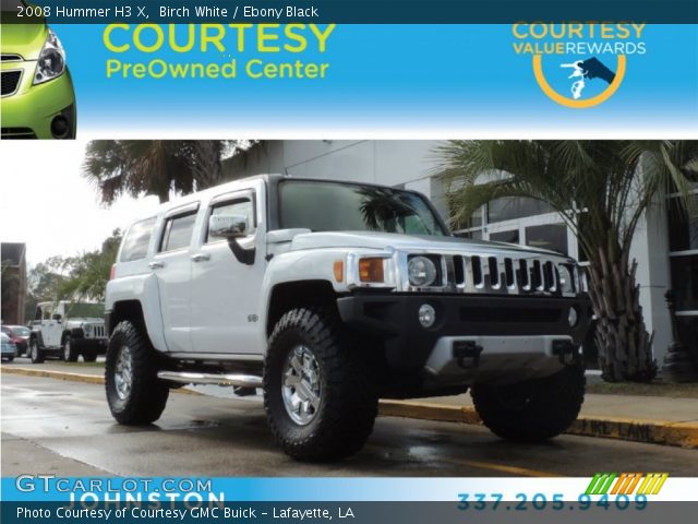 2008 Hummer H3 X in Birch White